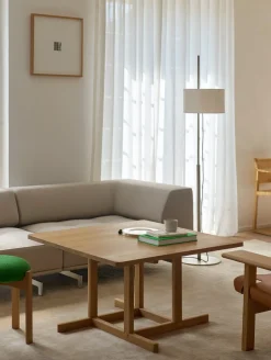 Fredericia Furniture BM80 Shaker sofabord, rundt af Børge Mogensen><noscript><img width=