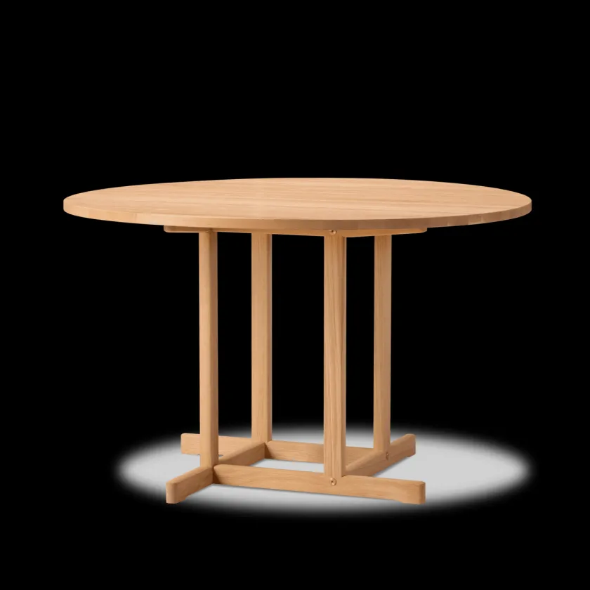 Fredericia Furniture BM80 Shaker spisebord, rundt af Børge Mogensen> Spiseborde