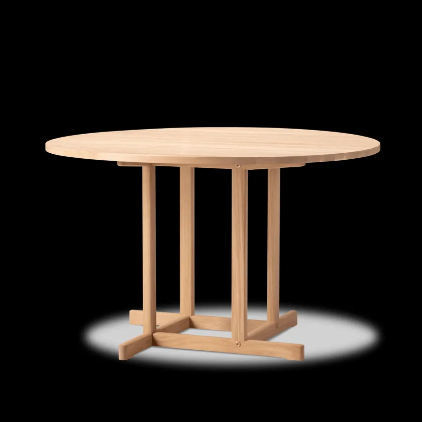 Fredericia Furniture BM80 Shaker spisebord, rundt af Børge Mogensen> Spiseborde