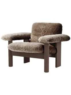 Audo Copenhagen Brasilia Lounge Chair, low back, sheepskin fra> Lænestole