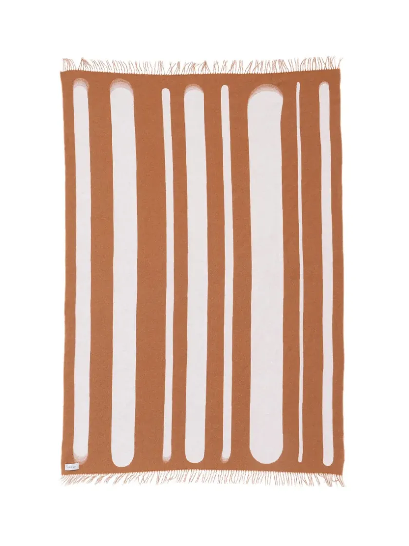 raawii Brush Plaid, green/porcelain fra> Puder Og Plaider