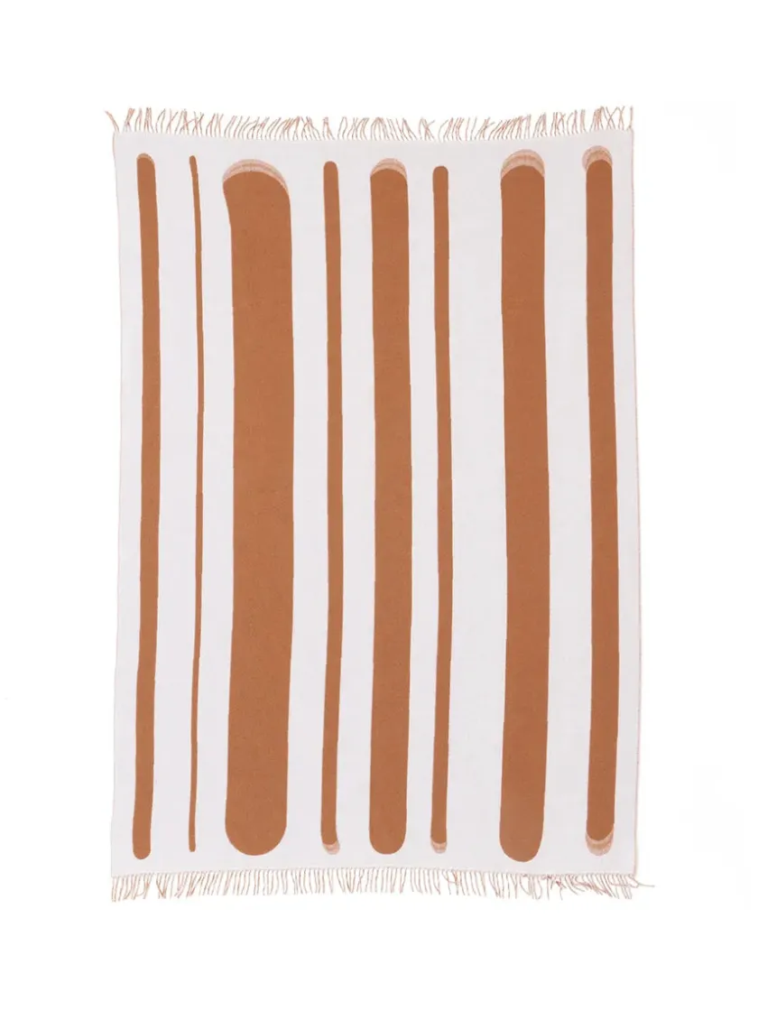 raawii Brush Plaid, green/porcelain fra> Puder Og Plaider