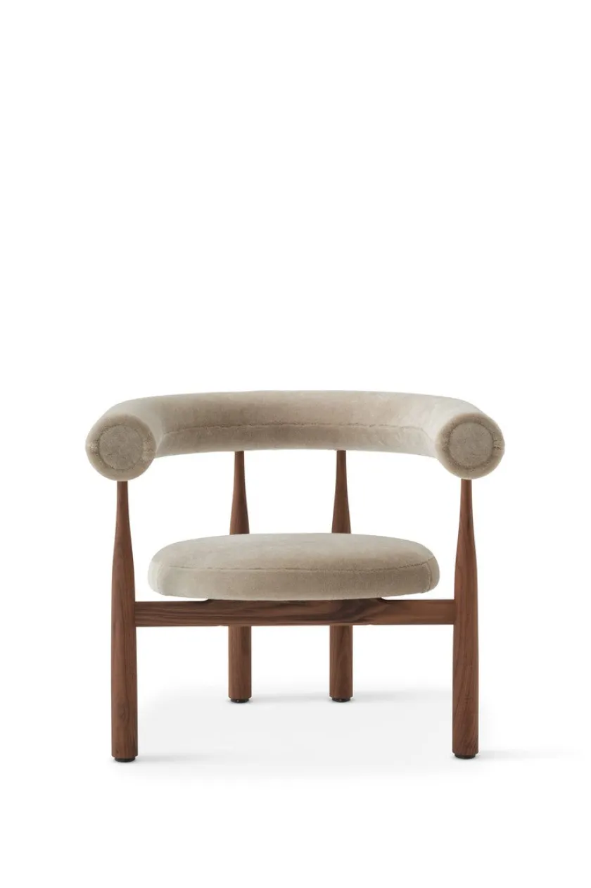 New Works Bukowski Loungestol, sort bøg fra> Loungestole|Lænestole