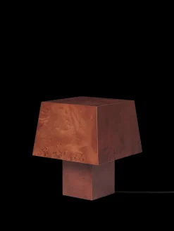 Ferm Living Burl table lampe i Dark Stained Burl fra> Spots