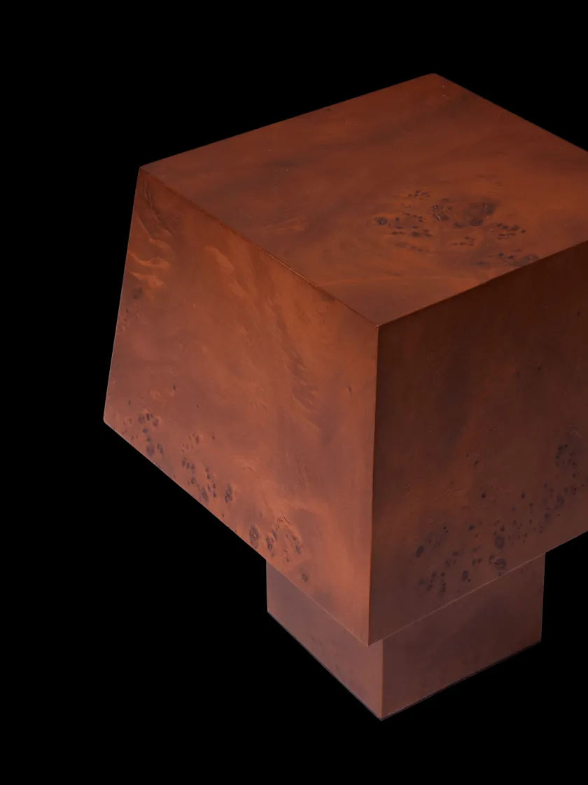 Ferm Living Burl table lampe i Dark Stained Burl fra> Spots