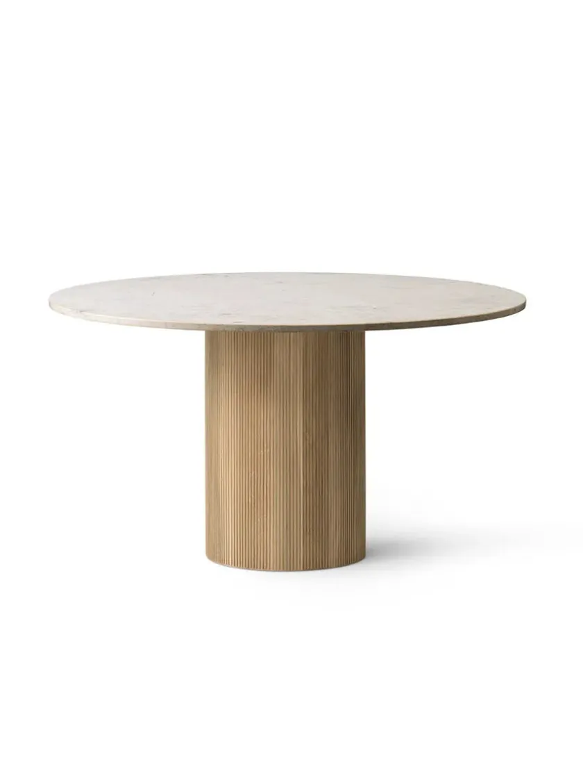 Vipp Cabin bord Ø130, beige marmor fra> Spiseborde