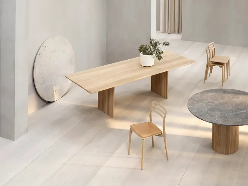 Vipp Cabin bord Ø130, beige marmor fra> Spiseborde