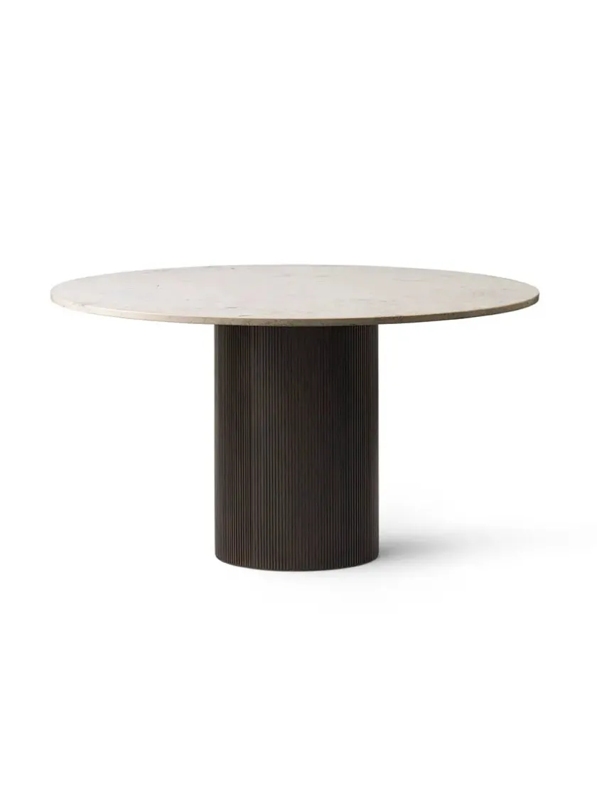 Vipp Cabin bord Ø130, beige marmor fra> Spiseborde