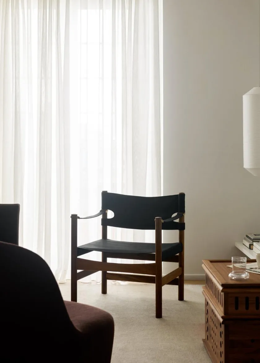 Fredericia Furniture Canvas 21 stol, røget olieret eg af Børge Mogensen> Loungestole|Lænestole
