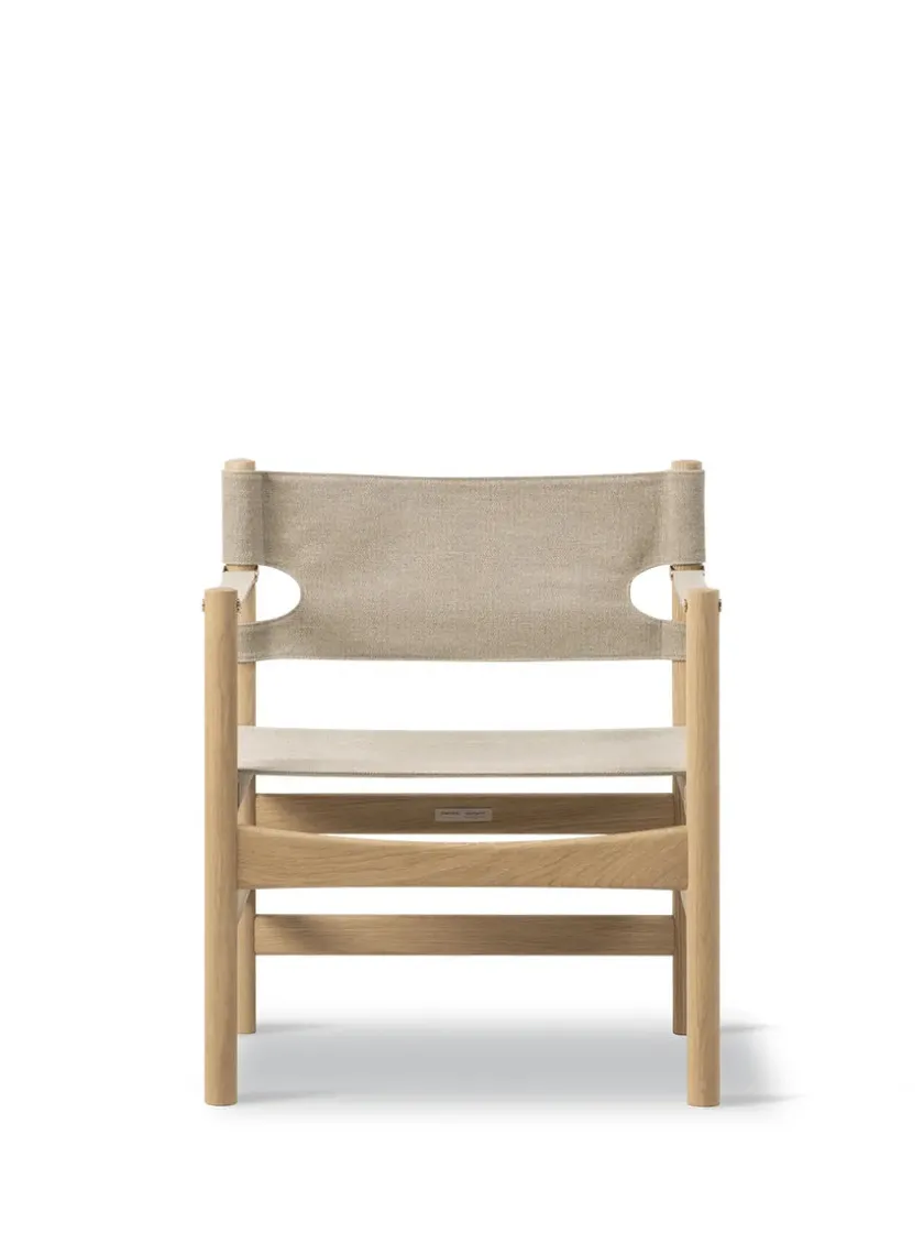 Fredericia Furniture Canvas 21 stol, røget olieret eg af Børge Mogensen> Loungestole|Lænestole