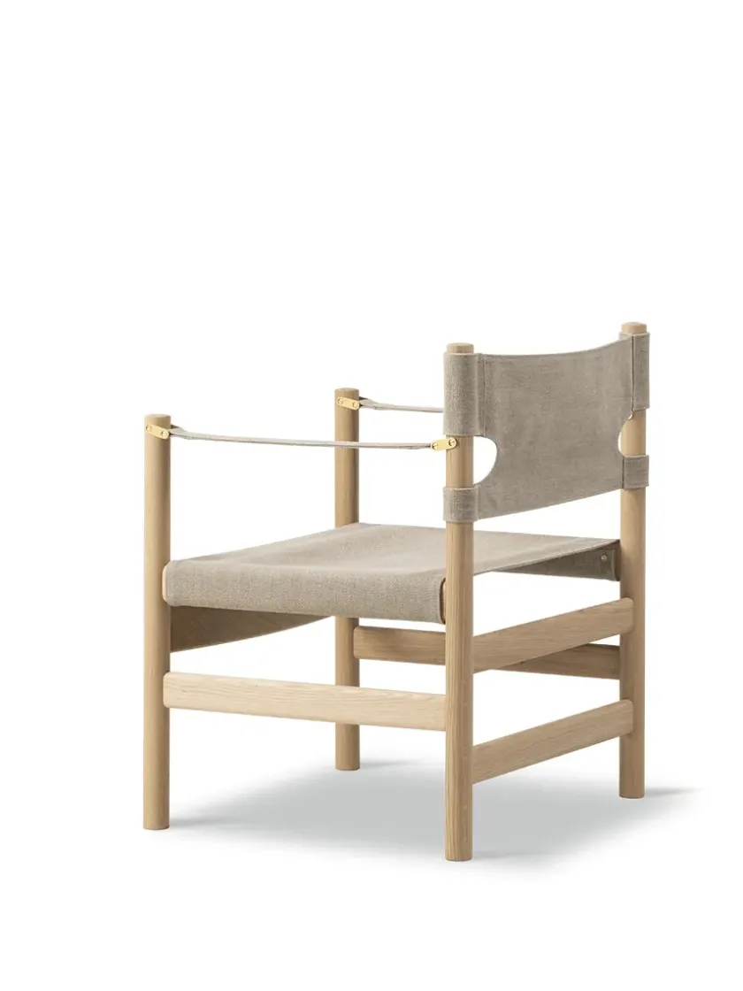 Fredericia Furniture Canvas 21 stol, røget olieret eg af Børge Mogensen> Loungestole|Lænestole
