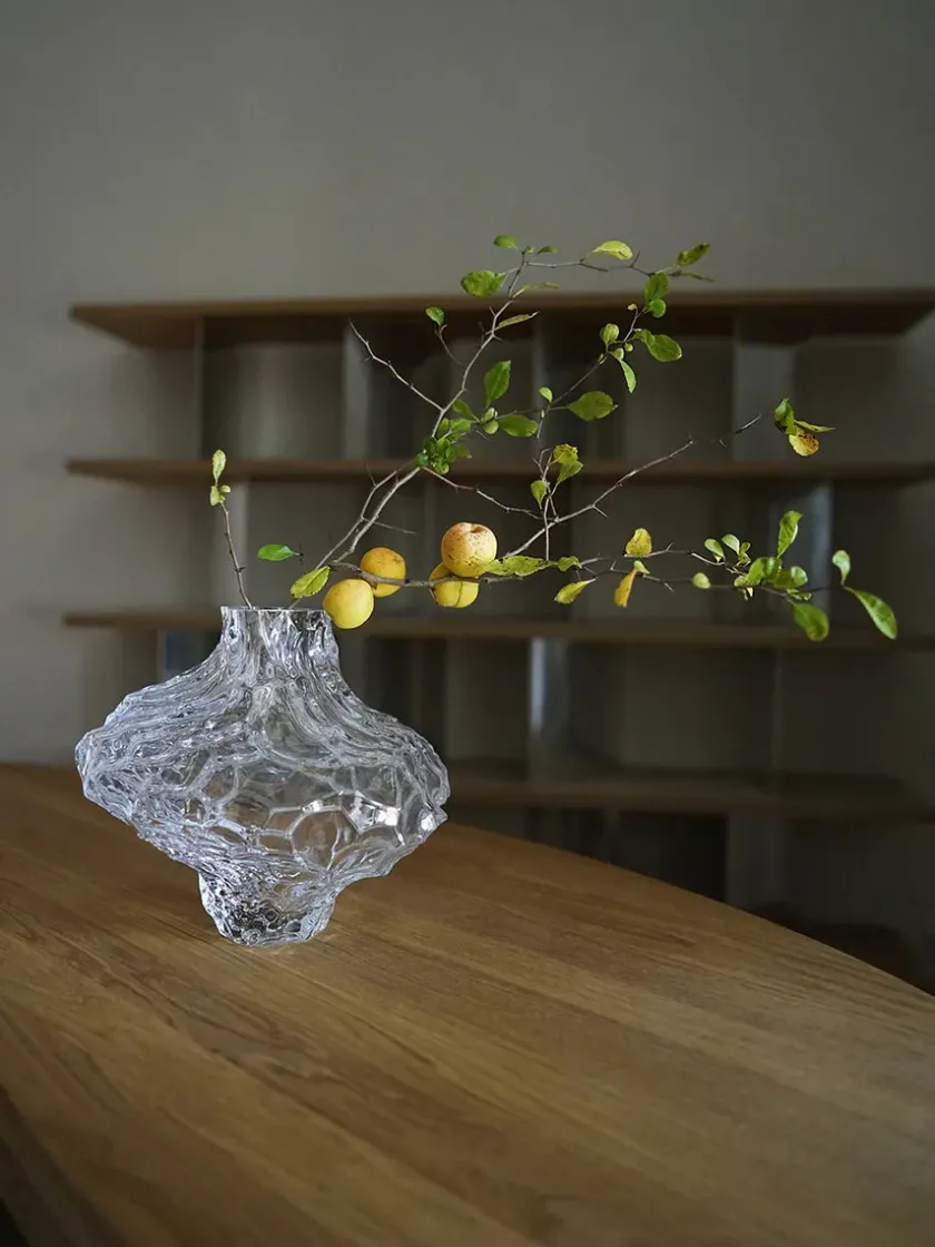 Hein Studio Canyon Vase Large, clear fra> Vaser