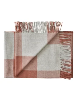 Silkeborg Uldspinderi Caracas Plaid, beetroot fra><noscript><img width=