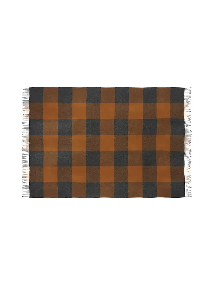 Silkeborg Uldspinderi Caracas Plaid, beetroot fra> Puder Og Plaider