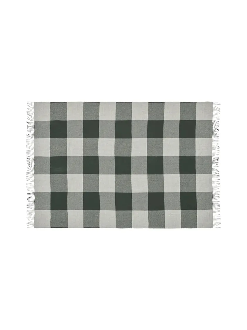 Silkeborg Uldspinderi Caracas Plaid, black fra> Puder Og Plaider