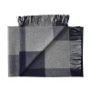 Silkeborg Uldspinderi Caracas Plaid, marina fra> Puder Og Plaider