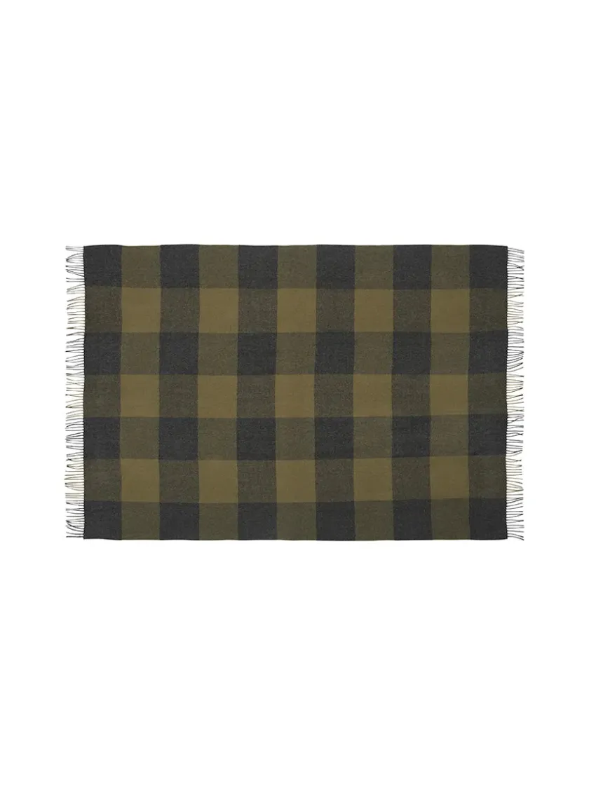 Silkeborg Uldspinderi Caracas Plaid, rosewood fra> Puder Og Plaider