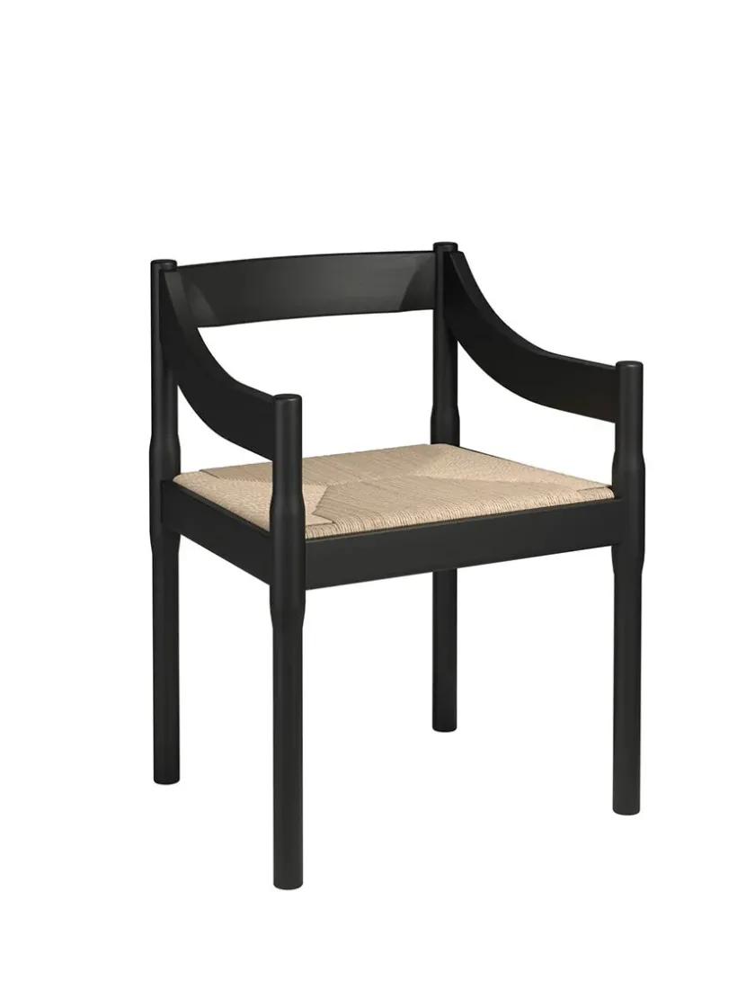 Fritz Hansen Carimate Stol, sort ask fra> Spisebordsstole