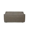 Ferm Living Catena Pouf L501 Check, sand/black fra> Puffer|Sofaer