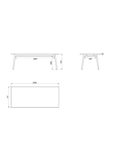 FDB Møbler C35C Spisebord fra><noscript><img width=