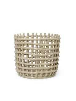 Ferm Living Ceramic Basket, large fra> Service