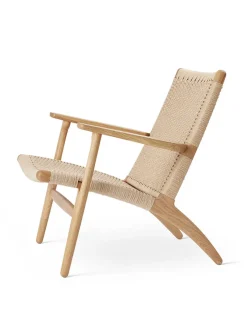 Carl Hansen & Søn CH25 Loungestol, eg olie af Hans J. Wegner><noscript><img width=