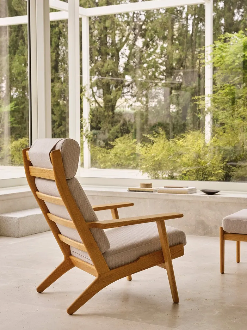 Carl Hansen & Søn CH291 loungestol, eg olie af Hans J. Wegner> Loungestole|Lænestole