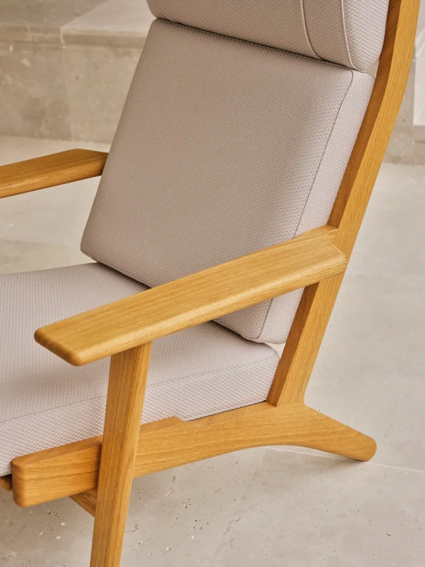 Carl Hansen & Søn CH291 loungestol, eg olie af Hans J. Wegner> Loungestole|Lænestole