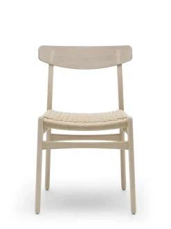 Carl Hansen & Søn CH23 Spisestol, eg sæbe af Hans J. Wegner> Spisebordsstole