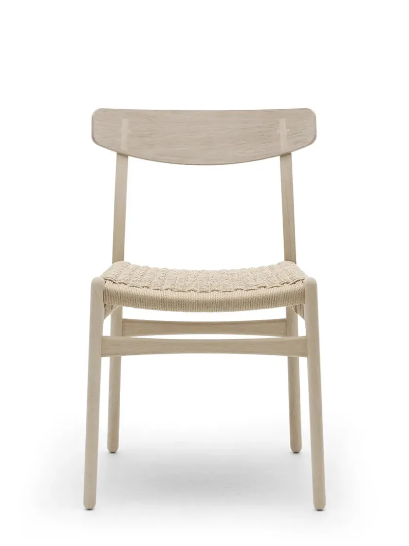 Carl Hansen & Søn CH23 Spisestol, eg sæbe af Hans J. Wegner> Spisebordsstole
