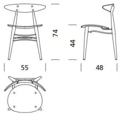 Carl Hansen & Søn CH33 Stolen af Hans J. Wegner><noscript><img width=