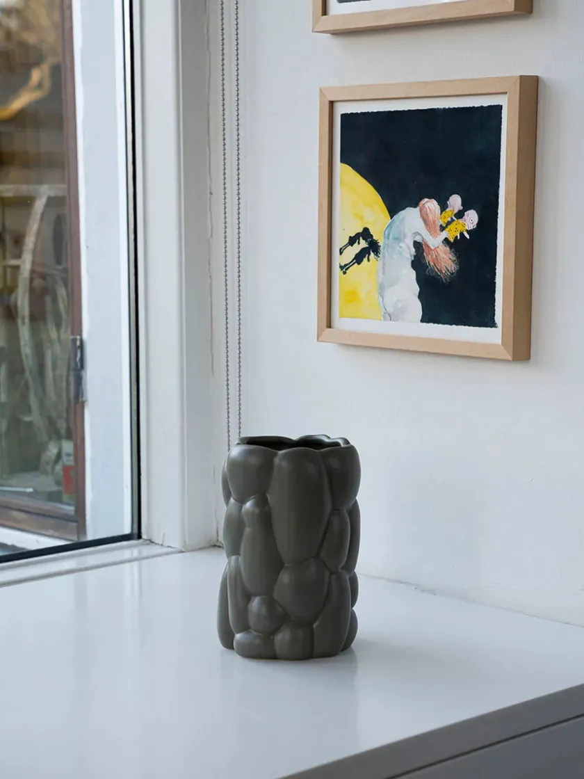 raawii Cloud Vase, smoke green fra> Vaser