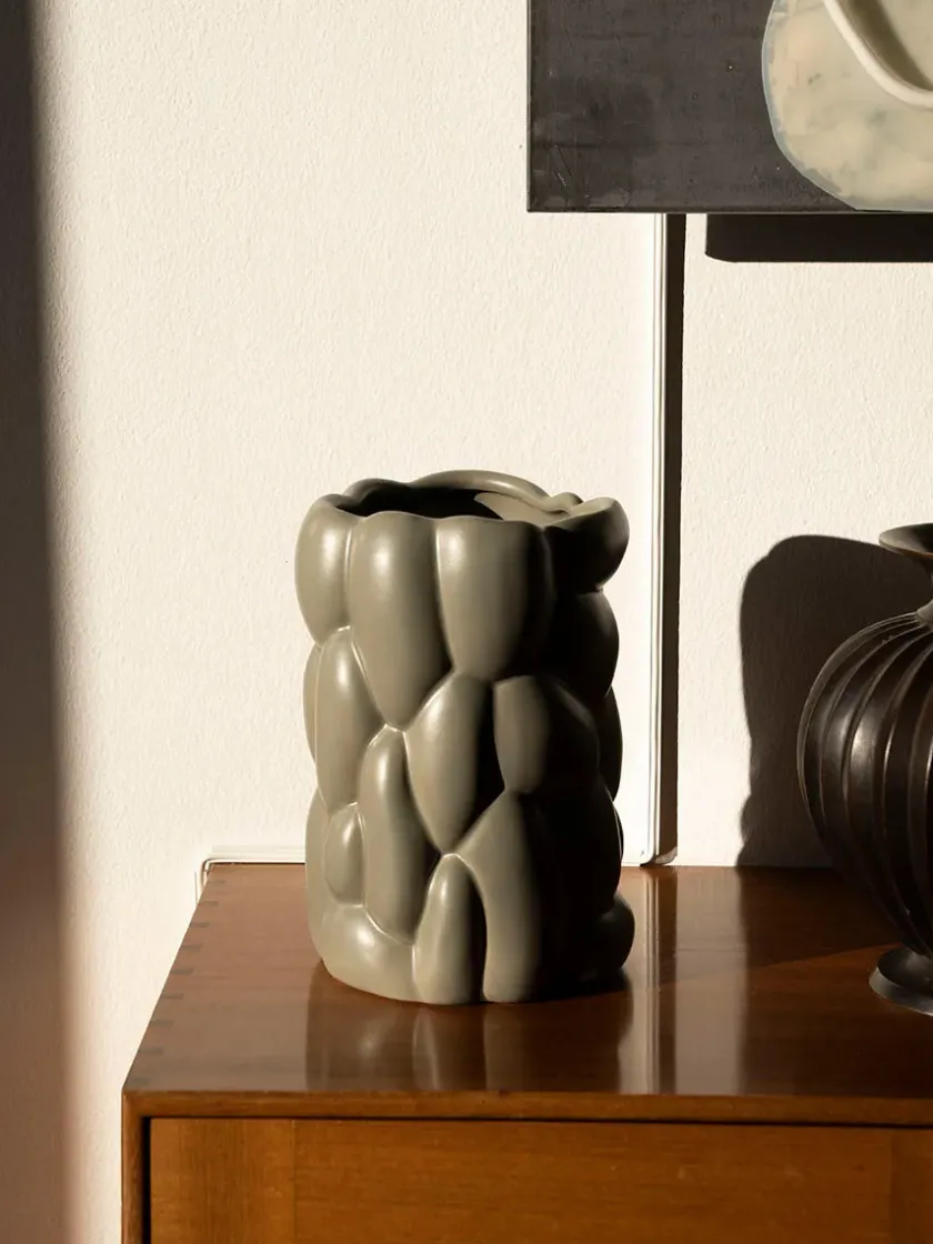 raawii Cloud Vase, smoke green fra> Vaser