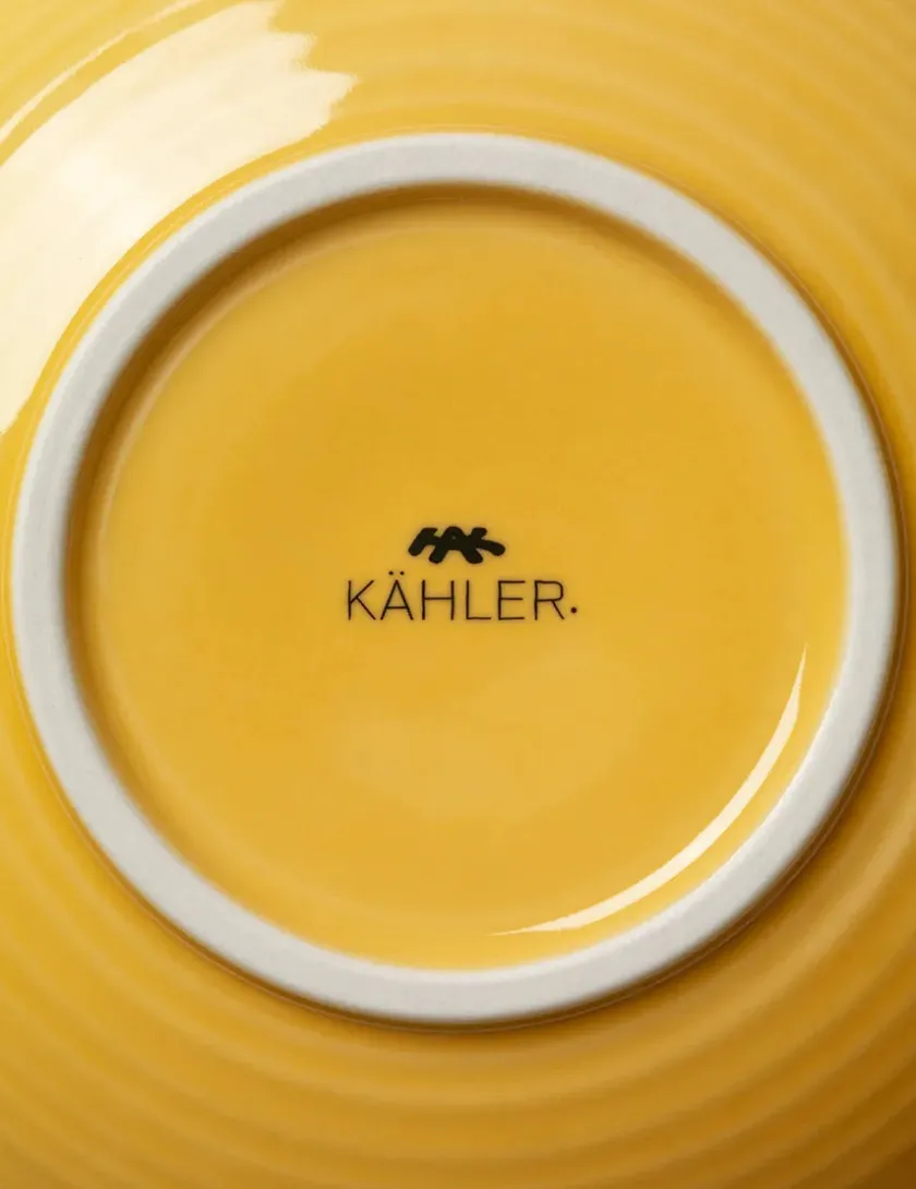 Kähler Colore Skål Ø 19 cm, saffron yellow fra> Service