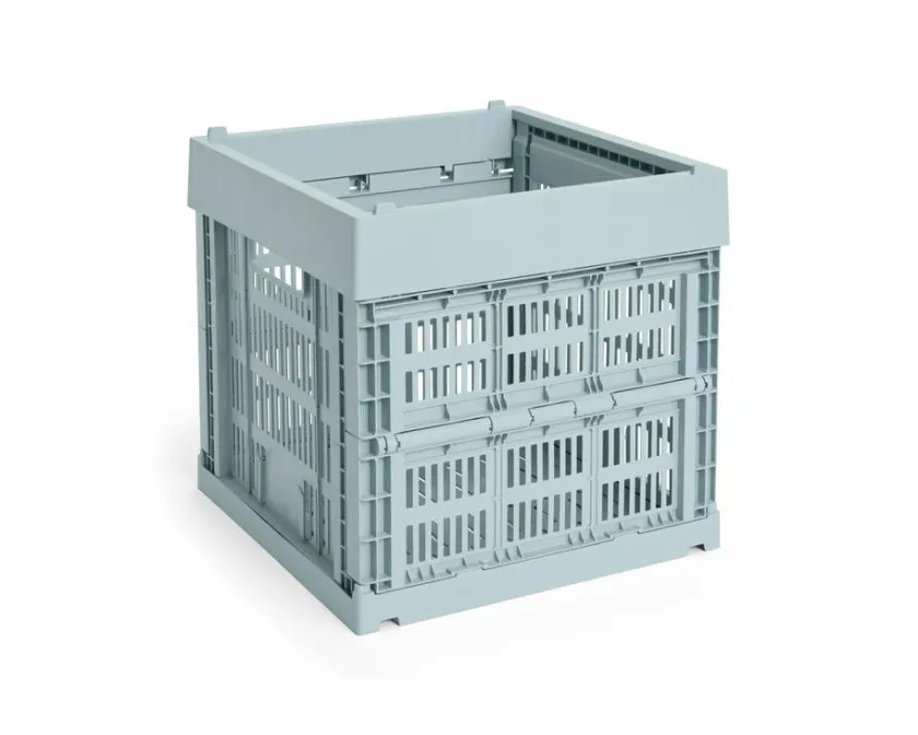HAY Colour Crate Cube, Dusty blue fra>Børn Gaver Til Ham|Opbevaring På Børneværelset