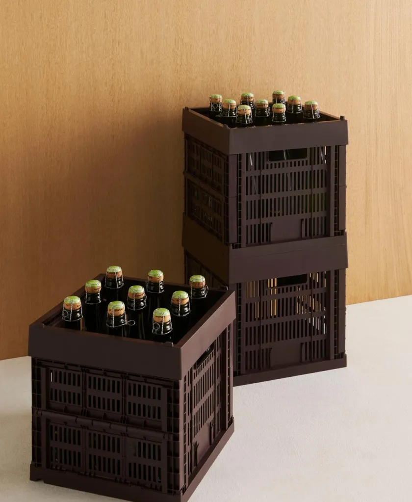 HAY Colour Crate Cube, Dusty blue fra>Børn Gaver Til Ham|Opbevaring På Børneværelset