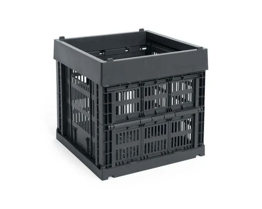 HAY Colour Crate Cube, Grey fra>Børn Opbevaring På Børneværelset|Opbevaring
