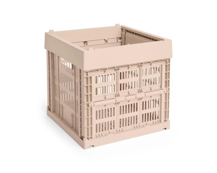 HAY Colour Crate Cube, Light yellow fra>Børn Opbevaring På Børneværelset|Opbevaring