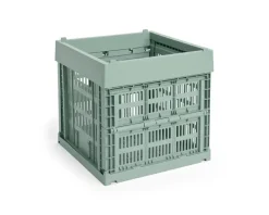 HAY Colour Crate Cube, Sage green fra>Børn Opbevaring På Børneværelset|Opbevaring