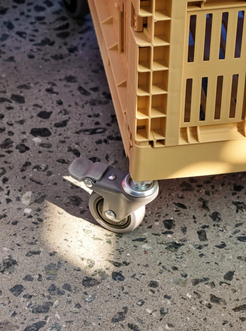 HAY Colour Crate hjul, medium 4 stk. fra>Børn Opbevaring På Børneværelset