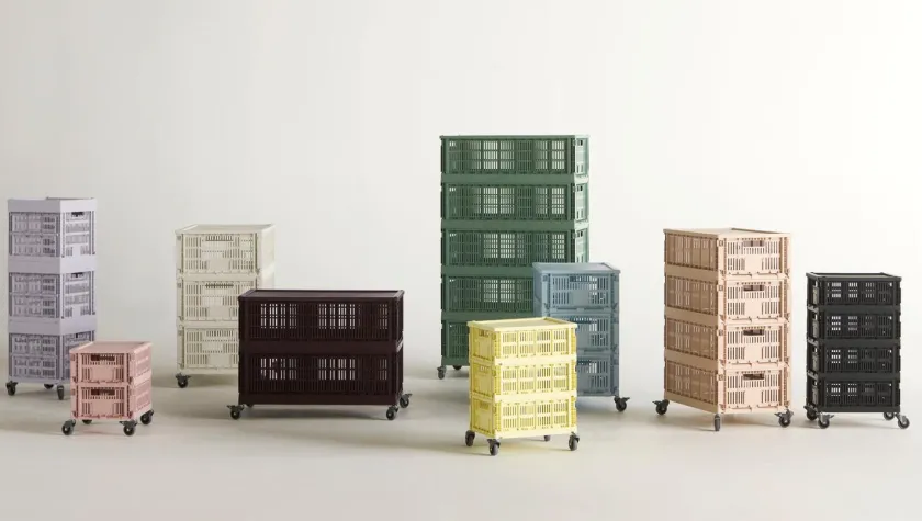 HAY Colour Crate hjul, medium 4 stk. fra>Børn Opbevaring På Børneværelset