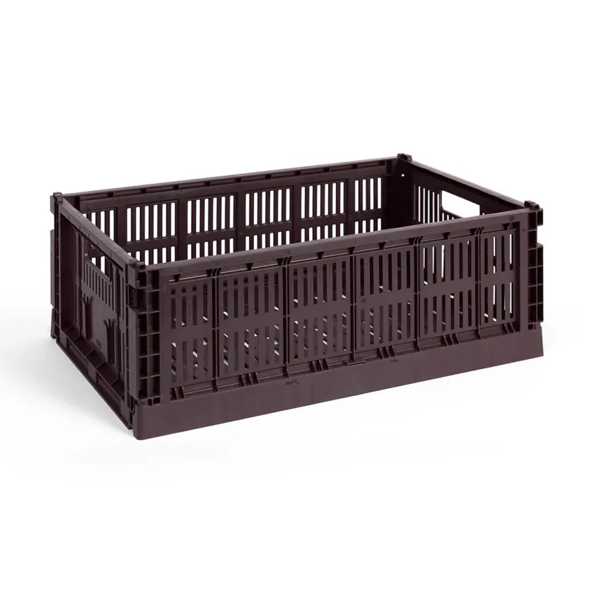 HAY Colour Crate Large, Soft blue fra>Børn Opbevaring På Børneværelset|Opbevaring