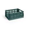 HAY Colour Crate Medium, Dark green fra>Børn Gaver Til Ham|Opbevaring På Børneværelset