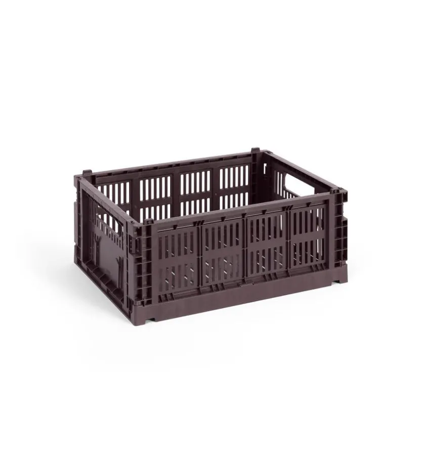 HAY Colour Crate Medium, Dark green fra>Børn Gaver Til Ham|Opbevaring På Børneværelset