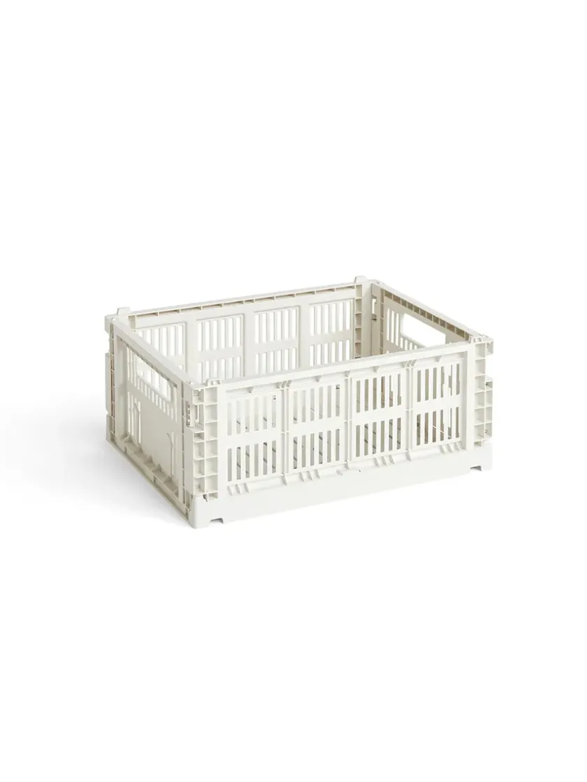 HAY Colour Crate Medium, Sage green fra>Børn Opbevaring På Børneværelset|Opbevaring