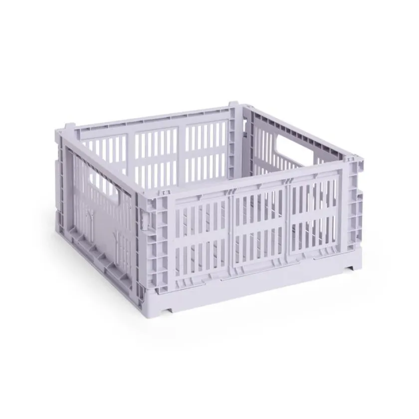 HAY Colour Crate Medium Square, Bordeaux fra>Børn Gaver Til Ham|Opbevaring På Børneværelset