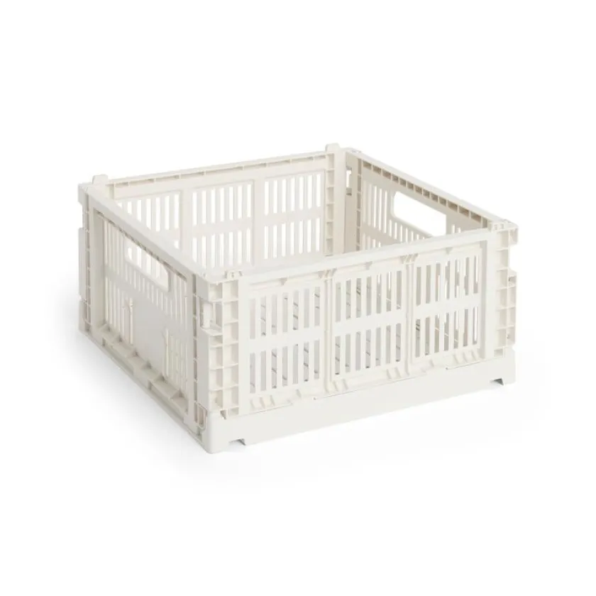 HAY Colour Crate Medium Square, Dusty blue fra>Børn Gaver Til Ham|Opbevaring På Børneværelset