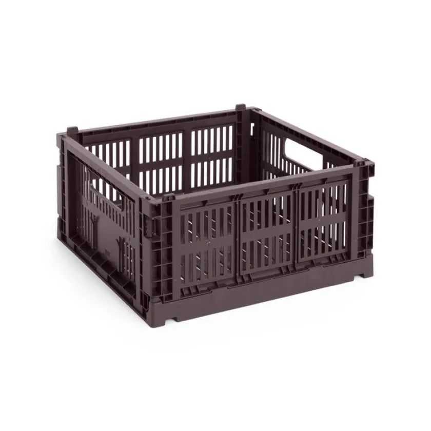 HAY Colour Crate Medium Square, Off white fra>Børn Opbevaring På Børneværelset|Opbevaring