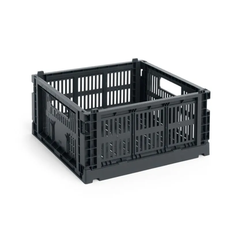 HAY Colour Crate Medium Square, Off white fra>Børn Opbevaring På Børneværelset|Opbevaring