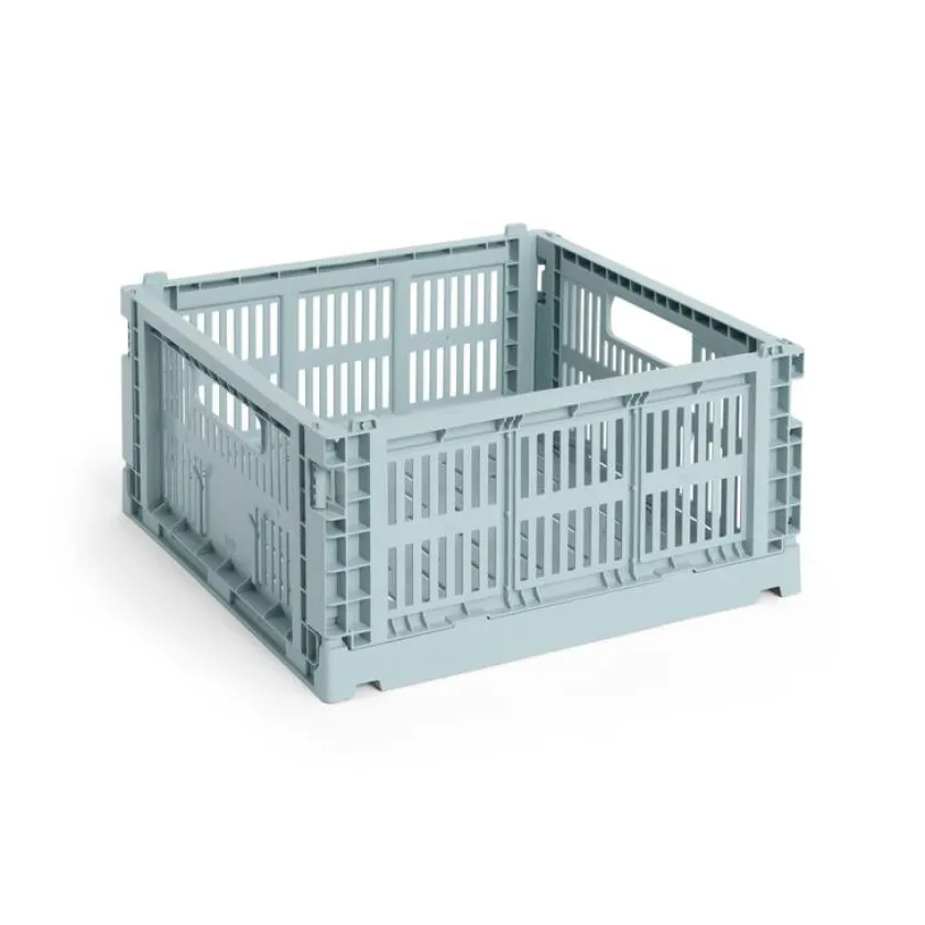 HAY Colour Crate Medium Square, Off white fra>Børn Opbevaring På Børneværelset|Opbevaring
